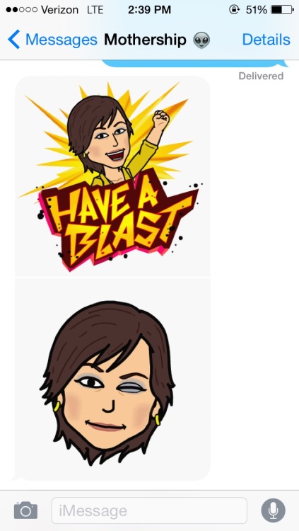 zackisontumblr:my mom figured out how to make herself as an emoji