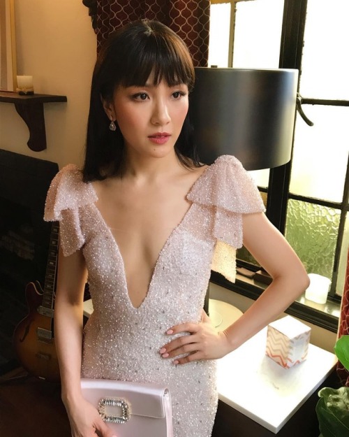 Constance Wu in Rodarteat the 2019 Critics’ Choice Awards