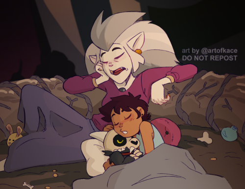 artofkace:  Cozy owl family nest time for a kofi 🥺 these gremlins could probably fall asleep anywhere