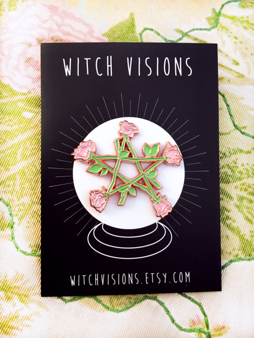 new enamel pins now available! https://www.etsy.com/shop/witchvisions