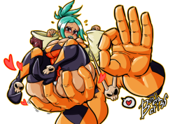 grimphantom2: ninsegado91:  bendacriss: Here’s some Cerebella for everyone. Grab dat Cerebella  His hands are huge and still!……..  ;9