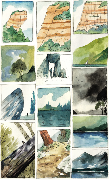 ancientspirals:  holiday sketchbookery