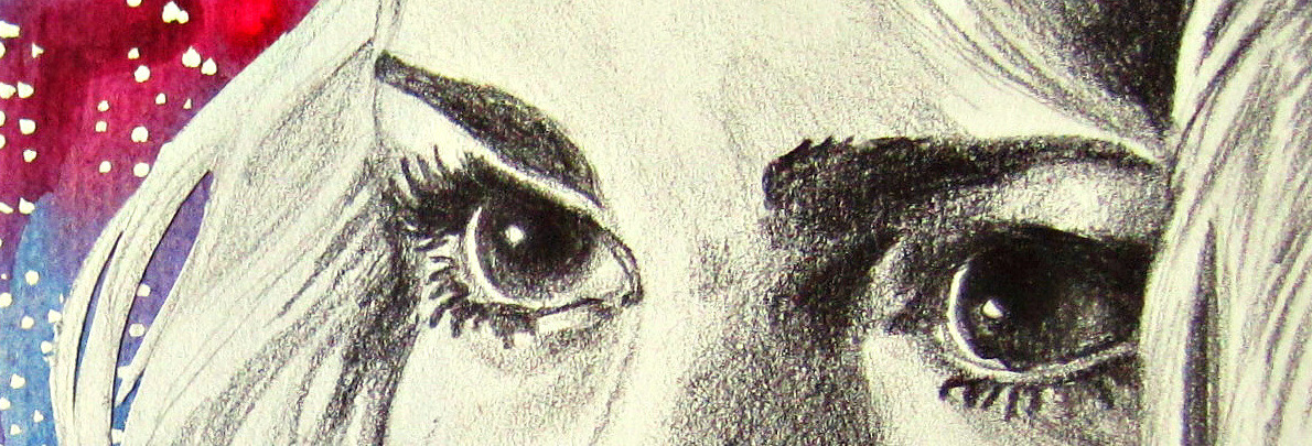 cleozora:  Billie Piper / Rose Tyler -  eyes in watercolour / pencil 
