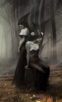 morbidfantasy21:Sisters Bird – fantasy concept by Bastien Lecouffe Deharme 