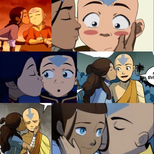 thecaroliner:Kataang + a kiss on the cheek