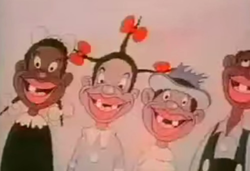 teamnowalls:the first two are actual minstrel show cartoonsthe third is from a video beyoncé’s husba