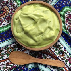 agirlnamedally:  The easiest (and best tasting, in my humble opinion) way to get in your daily greens is always a giant smoothie or homemade ice cream.  This is just spinach and kale, 8 frozen bananas and a teaspoon of maca powder. Blend until you reach