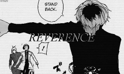 fujoshibabe:  During the fight with Serpent, Haise Sasaki’s fighting style was engraved in these three’s hearts. “Reverence”, “Envy” and “Fear”. 