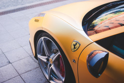 automotivated:   	458 in yellow matt by Adrian