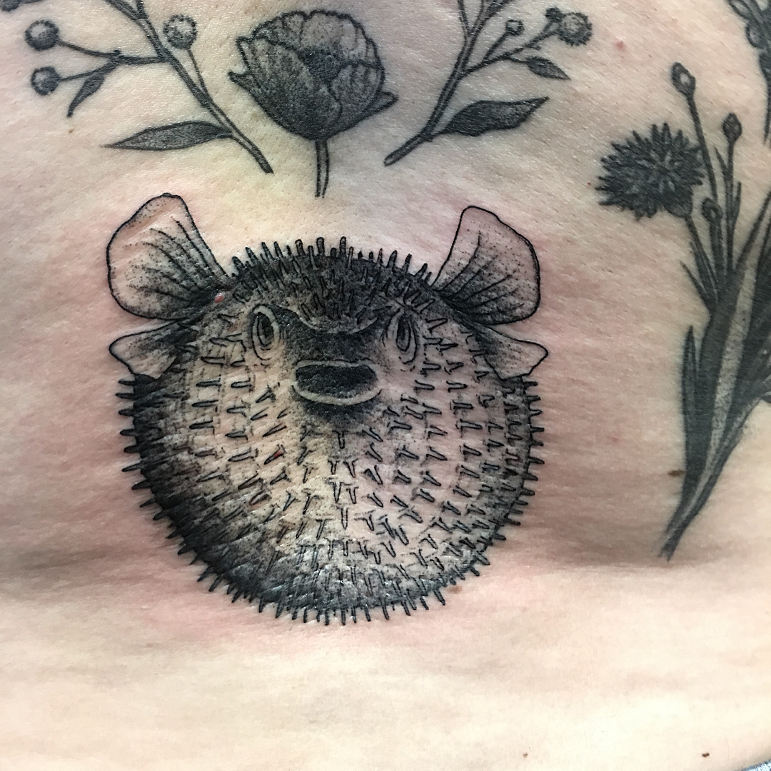Sacred Electric Tattoo  Puffer fish by Bailey email