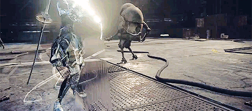trashsnake:  Nier: Automata (2016) Yoko Taro x Platinum Games x Keiichi Okabe x Akihiko Yoshida    noun, plural automatons, automata  [aw-tom-uh-tuh] 1.a mechanical figure or contrivance constructed to act as if by its ownmotive power; robot. 2.a person