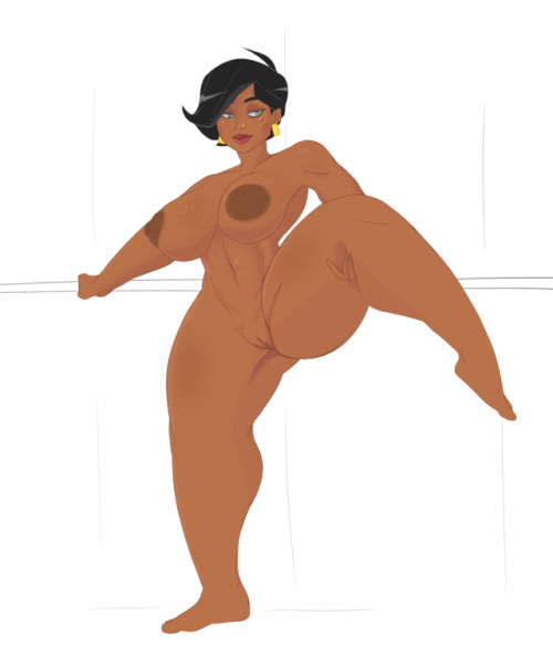 carmessi: nericurlsnsfw:   AY I’M BACK BABY. Knocked the rust off by puttin’ my head together with a long time commissioner and friend, Delita, and cooking up a gal together.  She’s an Indian-American milf named Vedikha whose nuts for yoga and