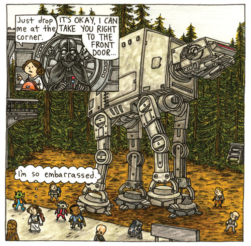 psychopopwebcomics:Jeffrey Brown, Darth Vader and his offspring