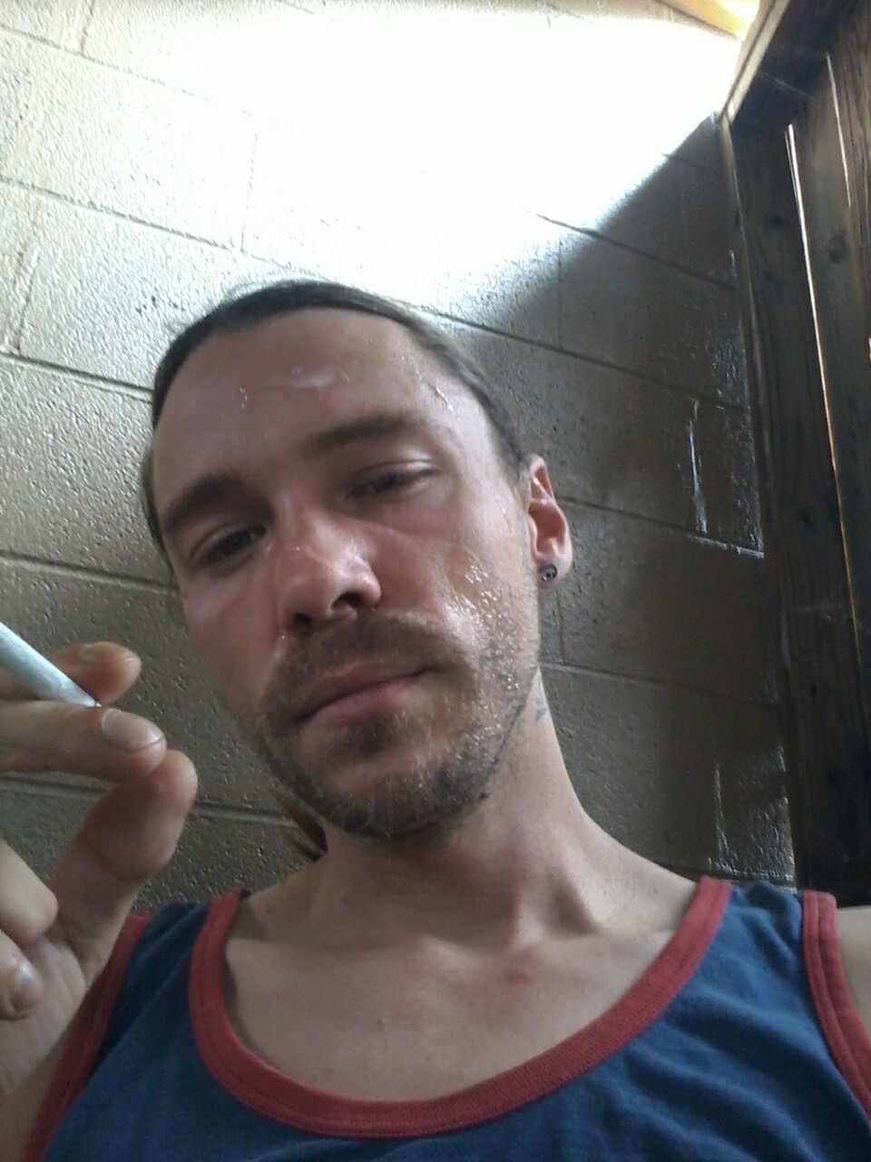 tattootodd80:  Enjoying a smoke and stroking one out after finishing off the last