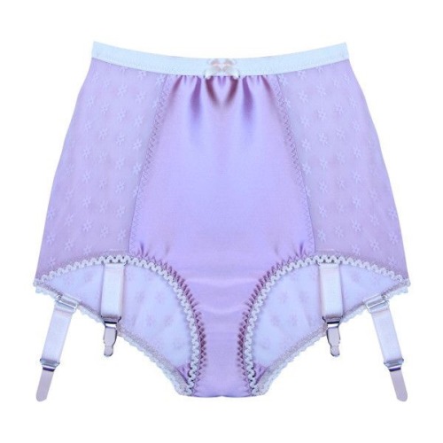 Purple garter panty