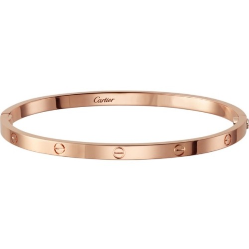 CARTIER LOVE 18ct pink-gold bracelet small ❤ liked on Polyvore (see more wrap jewelry)