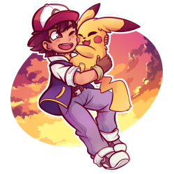 mizdee-art:  the pokemon marathon on twitch has gotten me so nostalgic …i cant help but draw these two  