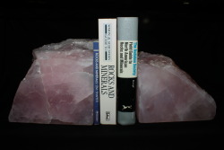 arockmaniac:  Rose Quartz.  Bookends.  Big.