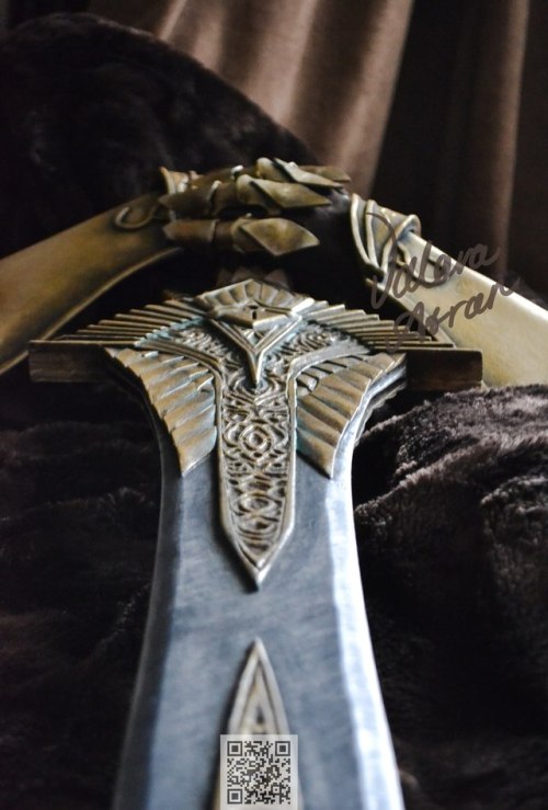 Wood carved Elven Great Sword. Of all that I’ve already crafted, this is pure representation o