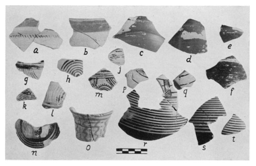 Sherds of Mycenaean, Protogeometric, and Geometric Pottery.