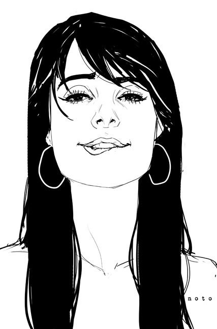 ungoliantschilde:  some black and white artwork by Phil Noto.