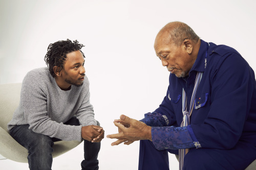 as-warm-as-choco:  Kendrick Lamar meets Quincy Jones ! “Water and music… People cannot live without music, man.”   REAL ARTIST