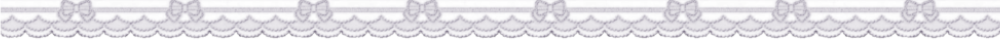 a divider made up of three layers of lace. they're all stacked on top of each other, however ascending in thickness so that you can still see all three layers. the lace is a grey-ish purple that gets darker from the top layer down to the bottom. there's a bow in the middle of the top layer.