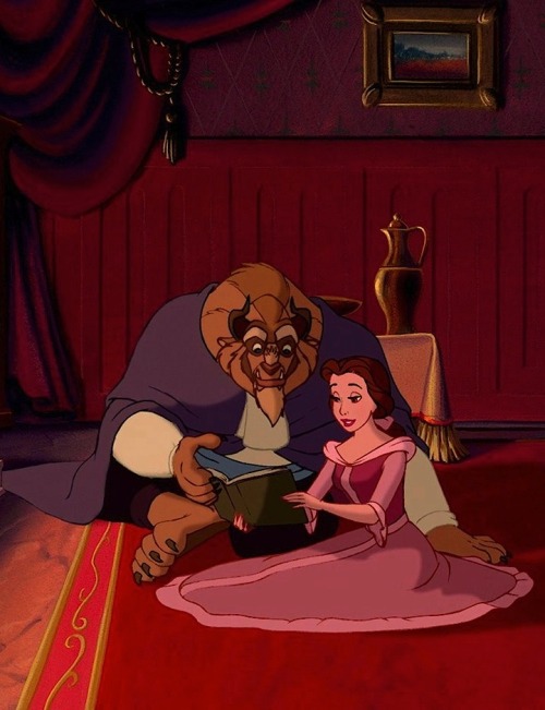 Comparing Beauty And The Beast: Belle In Pink Library Dress