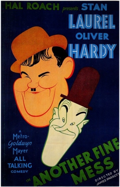 Various Laurel &amp; Hardy caricatures and guises. The black-and-white drawing is by Al Hirschfe