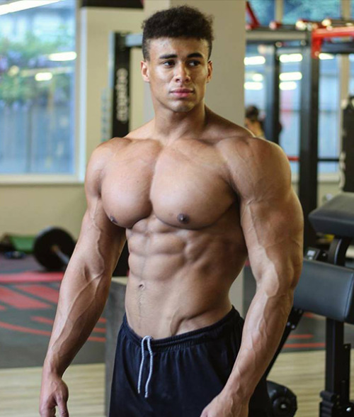 non-caucasian:Onome Egger - 225 - 235lbs (102.1 - 106.6kg)	6'2" (188cm)Born 1996, Onome Egger is half Austrian half Nigerian bodybuilder from a small town in Austria who started lifting weights when he was 16 years old.