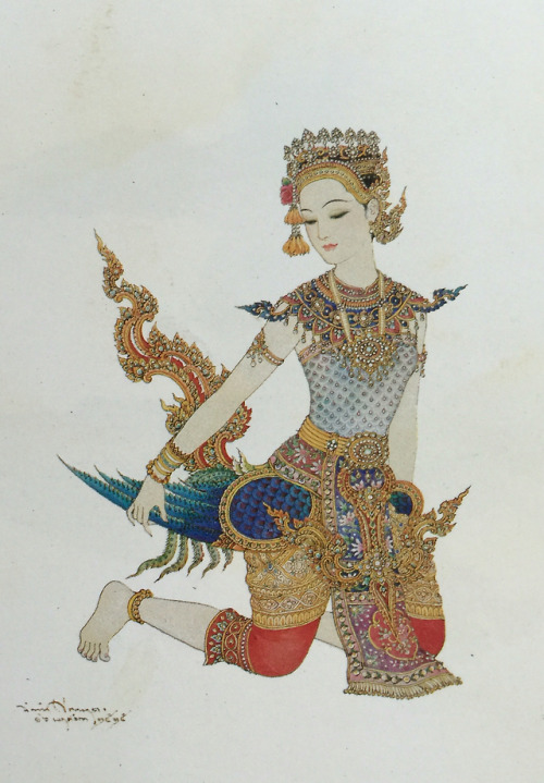 Kinnari dancer by Chakrabhand Posayakrit, Thailand