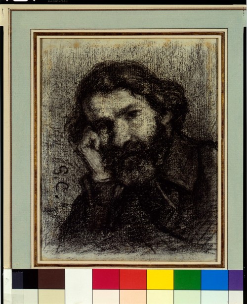Portrait of Marc Trapadoux, Gustave Courbet, c. 1847, Harvard Art Museums: DrawingsHarvard Art Museu