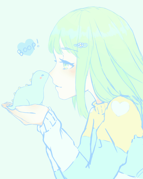 tiny-art-princess: Dinosaur boop! 