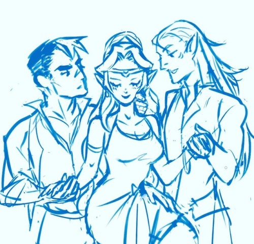 real-dandy:Why choose one when you can have both! XD New print wip.