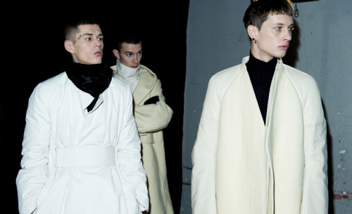 Porn Pics  Norman & Dima at Rick Owens A/W13 backstage