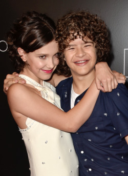 fionagoddess:Millie Bobby Brown and Gaten