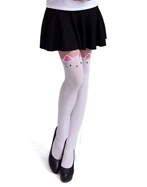  HDE Women’s Cute Tattoo Print Stockings Novelty Design Sheer Tights Pantyhose Where to buy an