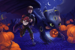 awesomedigitalart:  A Very HTTYD Halloween