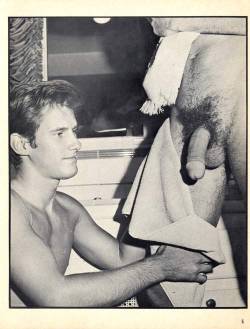 Paternal-Instinct:  Drying Off Dad After He Showers. I Use The Towel On His Legs,