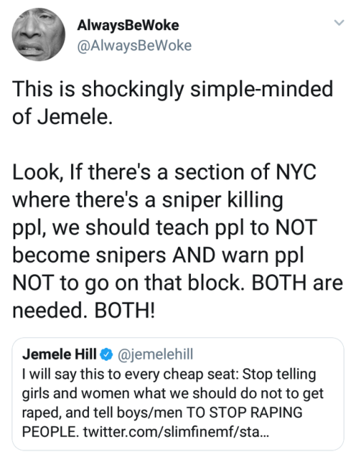 It’s A Simple Calculation. If You Believe That Teaching Boys Not To Rape Will Lead To The Eradication