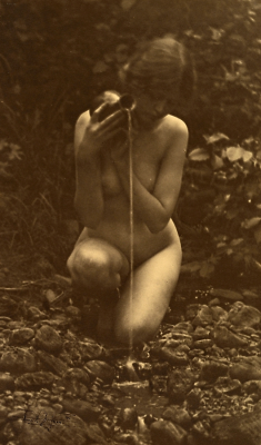 magictransistor:  Anne W. Brigman. The Source. 1906.