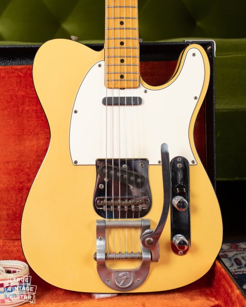 bushdog:Fender Telecaster Custom 1968 Blond / Black Binding Guitar For Sale True Vintage Guitar