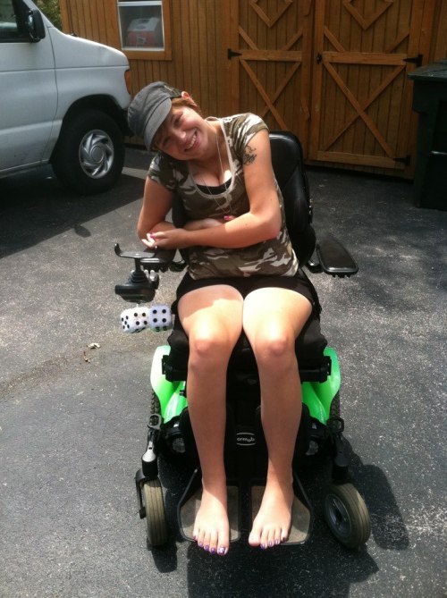 her a paraplegic