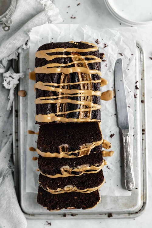 sweetoothgirl:Chocolate Peanut Butter Banana Bread