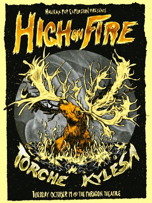 catanakin:  high on fire gig posters