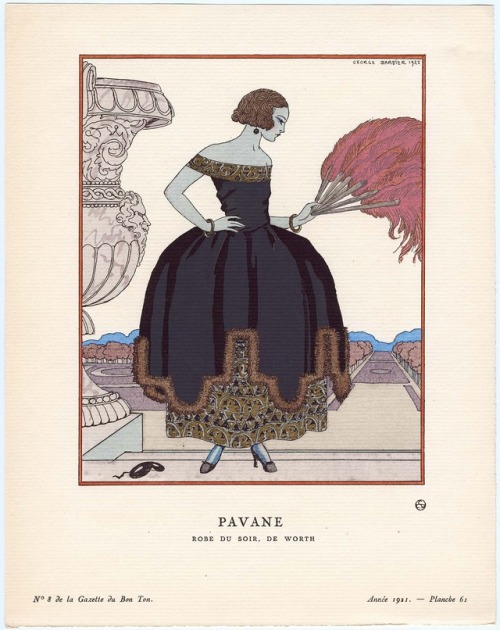 French fashions of 1921 from the Gazette du Bon Ton1. Art by Fernand Simeon, Apr 19212. House of Wor