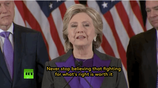 refinery29:  Hillary Clinton had these inspiring words in her concession speech–