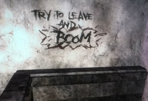 XXX bethesdasfallout:   Dead Money graffiti. photo