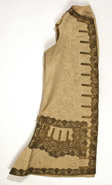 shewhoworshipscarlin:Vest, 1710, USA or Europe.