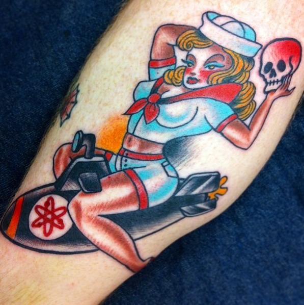 fuckyeahtraditionaltattoos:  Mike Bruce - Jacksonville 